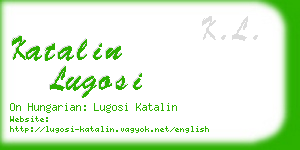 katalin lugosi business card